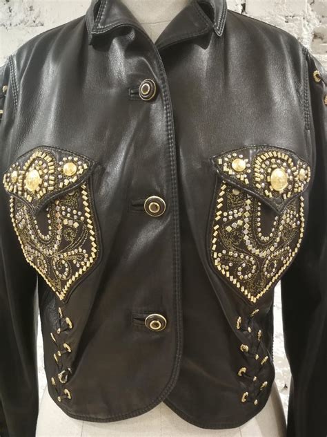 versace leather jacket pr|gianni Versace vice style jacket.